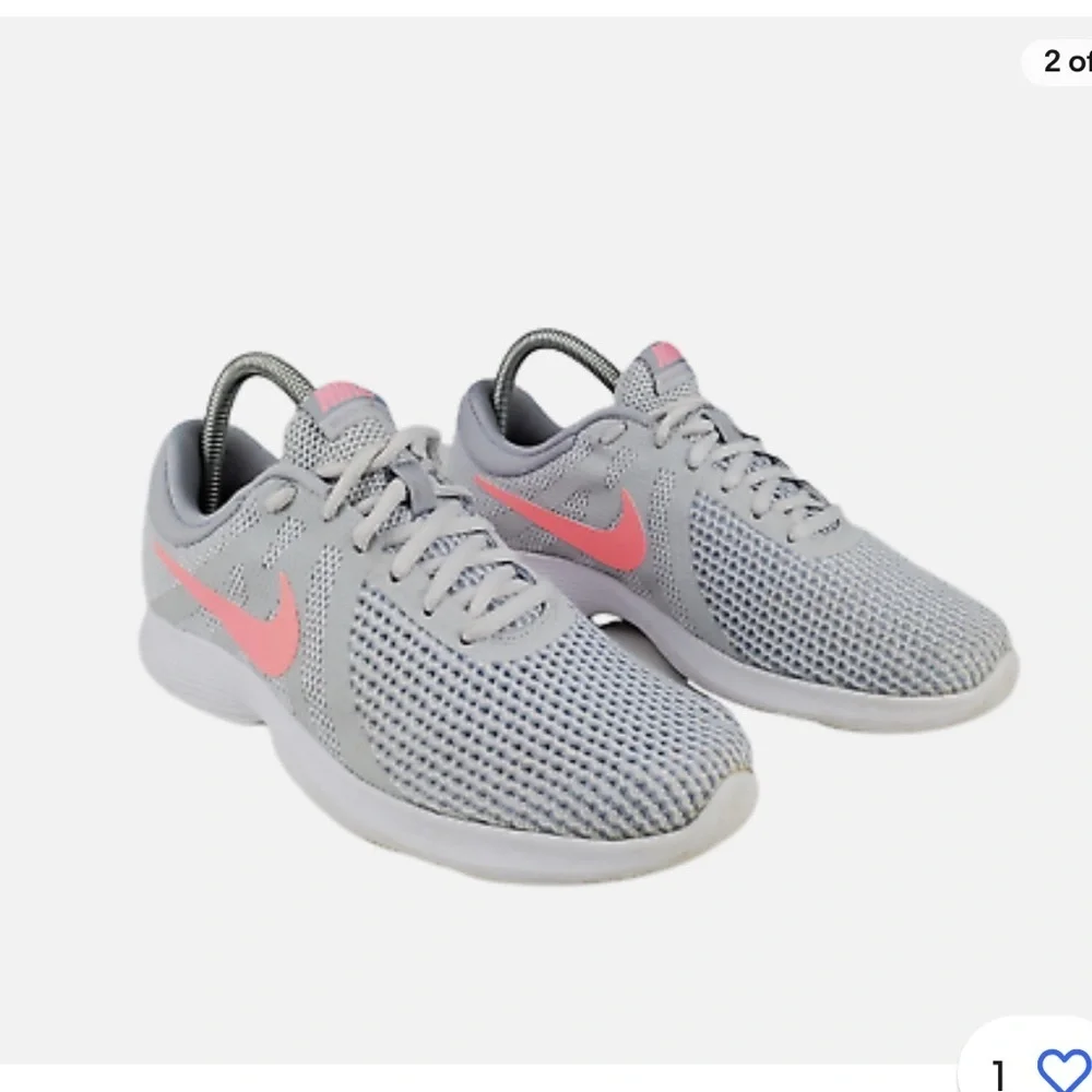 ☑️💗NIKE Revolution 4 908999-016 Women's Running Grey Pink Shoes Size 8 💗☑️ - Picture 4 of 12